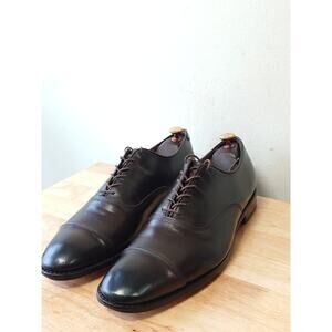 Allen Edmonds Park Avenue 11D Dark Chocolate Brown Burnished Oxford Dress Shoes